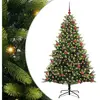 vidaXL Arbre de Noël artificiel à branches articulées 300 LEDs 180 cm