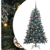 vidaXL Sapin de Noël artificiel avec 150 LED Vert 83,5 x 83,5 x 150 cm
