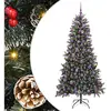 vidaXL Sapin de Noël artificiel avec 300 LED Vert 114 x 114 x 210 cm