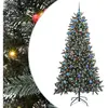 vidaXL Sapin de Noël artificiel avec 300 LED Vert 114 x 114 x 210 cm