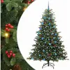 vidaXL Sapin de Noël artificiel Vert 180 cm PVC, métal et plastique