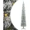 vidaXL Sapin de Noël artificiel Vert 270 cm PVC et acier et plastique