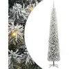 vidaXL Sapin de Noël artificiel Vert 270 cm PVC et acier et plastique