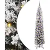 vidaXL Sapin de Noël artificiel Vert 240 cm PVC et acier et plastique