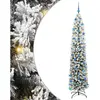 vidaXL Sapin de Noël artificiel Vert 240 cm PVC et acier et plastique