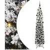 vidaXL Sapin de Noël artificiel Vert 240 cm PVC et acier et plastique