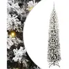 vidaXL Sapin de Noël artificiel Vert 240 cm PVC et acier et plastique
