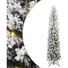 vidaXL Sapin de Noël artificiel Vert 240 cm PVC et acier et plastique