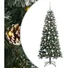 vidaXL Sapin de Noël artificiel avec 150 LED Vert 66 x 66 x 150 cm
