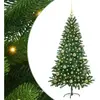 vidaXL Sapin de Noël avec 150 LED avec support Vert 150 cm PE