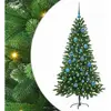 vidaXL Sapin de Noël avec 150 LED avec support Vert 150 cm PE