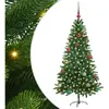 vidaXL Sapin de Noël avec 150 LED avec support Vert 150 cm PE