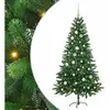 vidaXL Sapin de Noël avec 150 LED avec support Vert 150 cm PE