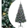 vidaXL Sapin de Noël artificiel Vert 210 cm PVC, Acier et Plastique
