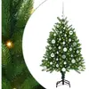 vidaXL Sapin de Noël avec 150 LED avec support Vert 120 cm PE