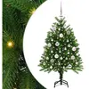vidaXL Sapin de Noël avec 150 LED avec support Vert 120 cm PE