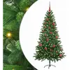 vidaXL Sapin de Noël avec 150 LED avec support Vert 150 cm PE