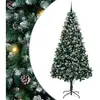 vidaXL Sapin de Noël artificiel Vert 240 cm PVC, Acier et Plastique