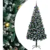 vidaXL Sapin de Noël artificiel Vert 240 cm PVC, Acier et Plastique
