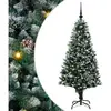 vidaXL Sapin de Noël artificiel Vert 150 cm PVC, Acier et Plastique