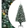 vidaXL Sapin de Noël artificiel Vert 150 cm PVC, Acier et Plastique