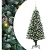vidaXL Sapin de Noël artificiel Vert 150 cm PVC, Acier et Plastique