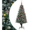 vidaXL Sapin de Noël artificiel Vert 150 cm PVC, Acier et Plastique