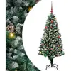 vidaXL Sapin de Noël artificiel Vert 150 cm PVC, Acier et Plastique