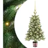 vidaXL Sapin de Noël avec 150 LED avec support Vert 65 cm PE