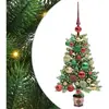 vidaXL Sapin de Noël avec 150 LED avec support Vert 65 cm PE