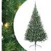vidaXL Sapin de Noël artificiel pré-éclairé Vert 210 cm PVC