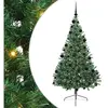 vidaXL Sapin de Noël artificiel pré-éclairé Vert 210 cm PVC