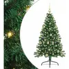 vidaXL Sapin de Noël artificiel pré-éclairé Vert 150 cm PVC