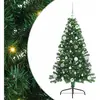 vidaXL Sapin de Noël artificiel pré-éclairé Vert 150 cm PVC