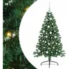 vidaXL Sapin de Noël artificiel pré-éclairé Vert 120 cm PVC