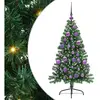 vidaXL Sapin de Noël artificiel pré-éclairé Vert 120 cm PVC