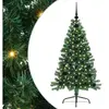 vidaXL Sapin de Noël artificiel pré-éclairé Vert 120 cm PVC