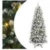 vidaXL Sapin de Noël artificiel Blanc 240 cm PVC