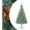vidaXL Sapin de Noël artificiel avec 300 LED Vert 210 cm PVC et Acier