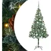 vidaXL Sapin de Noël artificiel Vert 180cm PVC