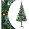 vidaXL Sapin de Noël artificiel avec 300 LED Vert 180 cm PVC et Acier
