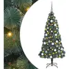 vidaXL Arbre de Noël artificiel pré-éclairé avec ensemble de boules