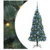 vidaXL Arbre de Noël artificiel pré-éclairé avec ensemble de boules