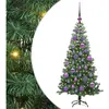 vidaXL Sapin de Noël avec 150 LED avec support Vert 120 cm PVC