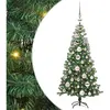 vidaXL Sapin de Noël avec 150 LED avec support Vert 120 cm PVC