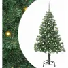 vidaXL Sapin de Noël avec 150 LED avec support Vert 150 cm PVC