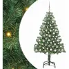 vidaXL Sapin de Noël avec 300 LED avec support Vert 180 cm PVC