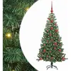 vidaXL Sapin de Noël avec 150 LED avec support Vert 120 cm PVC