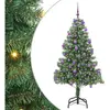 vidaXL Sapin de Noël avec 300 LED avec support Vert 210 cm PVC