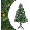 vidaXL Sapin de Noël avec 300 LED avec support Vert 210 cm PVC